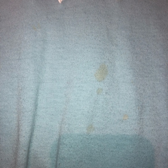 Blue T-shirt with white design - Picture 4 of 4